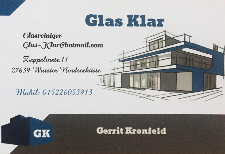 Glas Klar- Gerrit Kronfeld